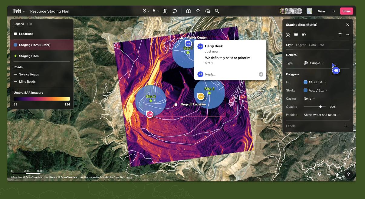 Felt collaborative mapping platform